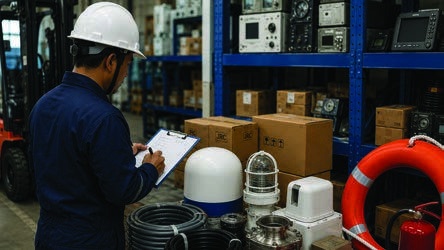 Marine equipment supply and installation, company-profile artwork